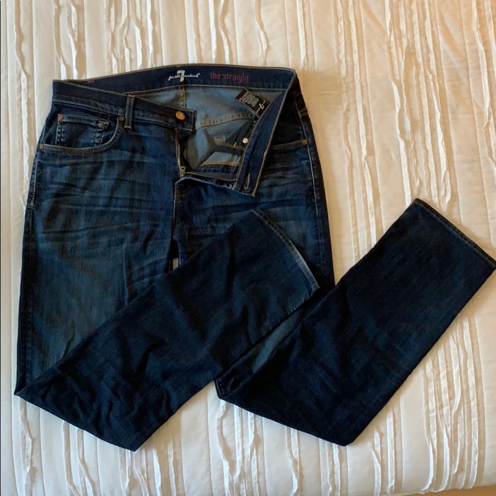 7 for all mankind, light rinse Jean, straight, 34